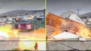 Video muestra impactante explosión en taller mecánico de Punta Arenas: Hay una persona herida de gravedad