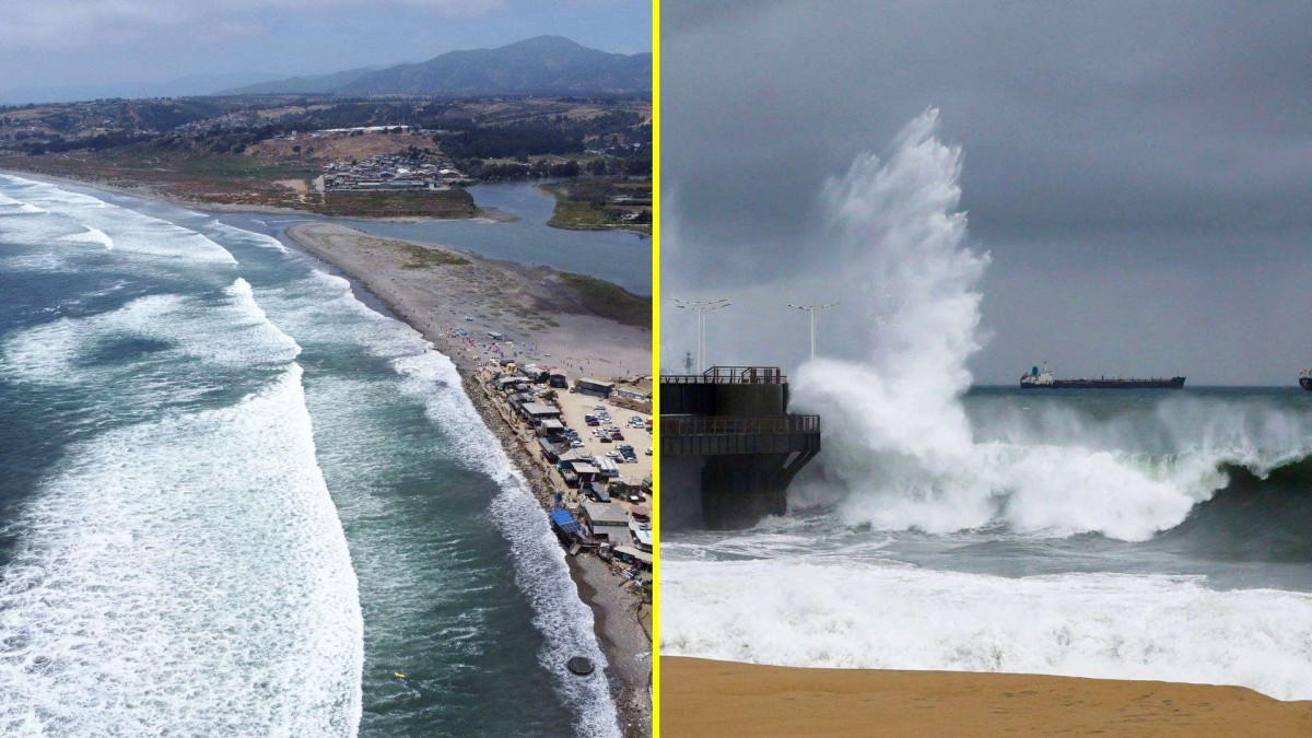 Emiten aviso por marejadas que afectarán a gran parte de Chile entre jueves y domingo