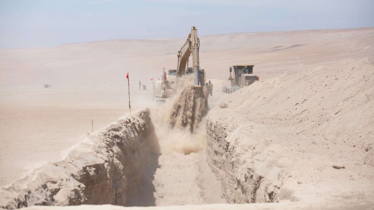 Plan Escudo Fronterizo alcanza un 20% de avance: Zanja suma 12 kilómetros en la frontera norte