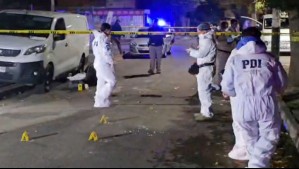 Hombre es asesinado a balazos en Quilicura: Levantan más de 20 evidencias balísticas