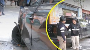 Camioneta arrasa con disco Pare y termina chocando con local comercial: Conductora habría sido perseguida por una moto