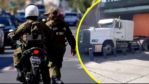 Camión queda atascado en paso bajo nivel en Departamental: Evalúan posible daño estructural