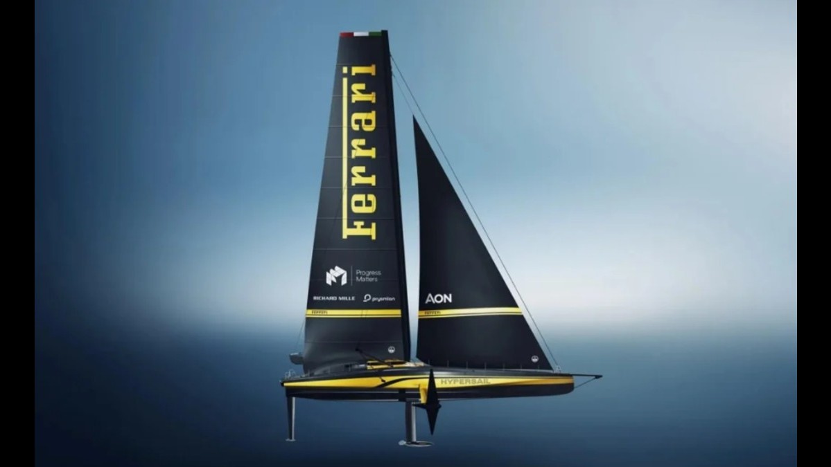 Diseñado para volar en el océano: el oscuro y ambicioso secreto tecnológico que esconde el nuevo yate de Ferrari