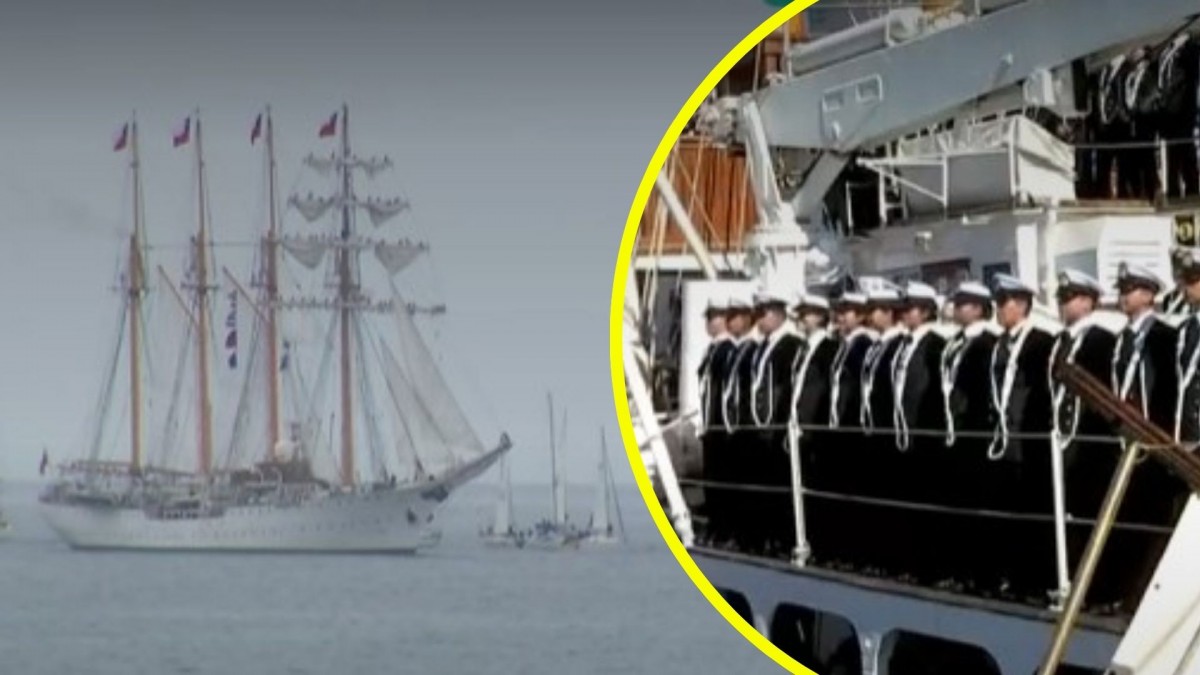 Zarpó el Buque Escuela Esmeralda: Visitará tres países en cinco meses de navegación