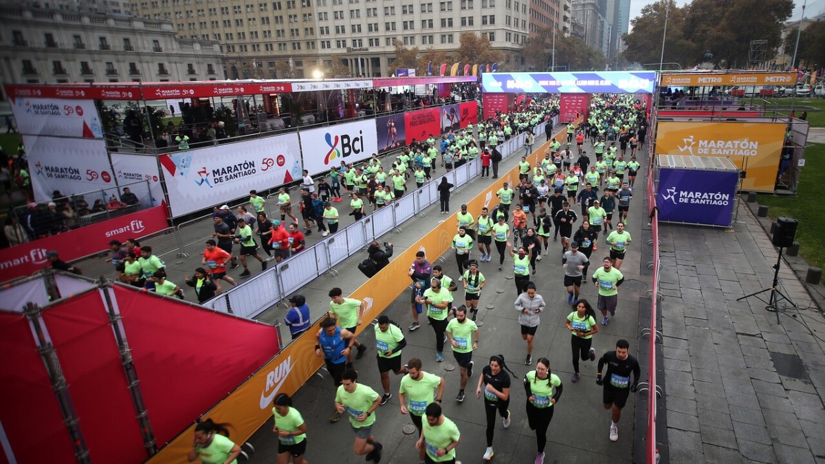 Prepárate para este domingo: Estos son los desvíos que se implementarán para la Maratón de Santiago