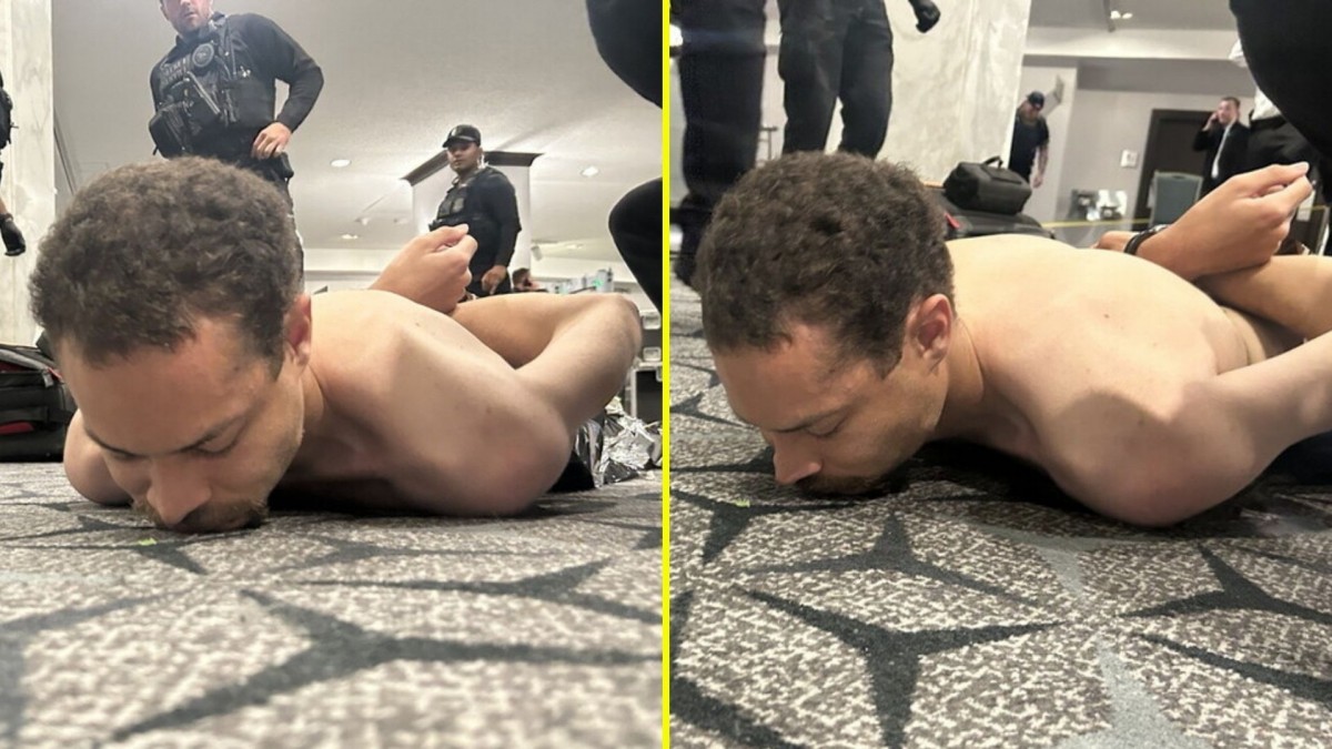 Trump publica imágenes de la persona detenida en evento del que fue evacuado