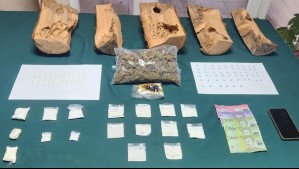 Sería usada para artesanía en la cárcel: Mujer intentó ingresar droga oculta en troncos de leña a Centro Penitenciario de Temuco