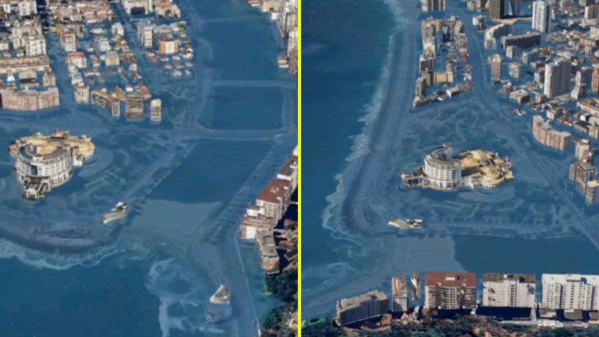 Simulación muestra cómo sería el impacto de un tsunami tras un terremoto en la ciudad de Viña del Mar