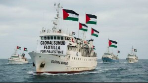 De una panelista de TV a un dirigente estudiantil: flotilla con chilenos rumbo a Gaza denuncia interceptación israelí