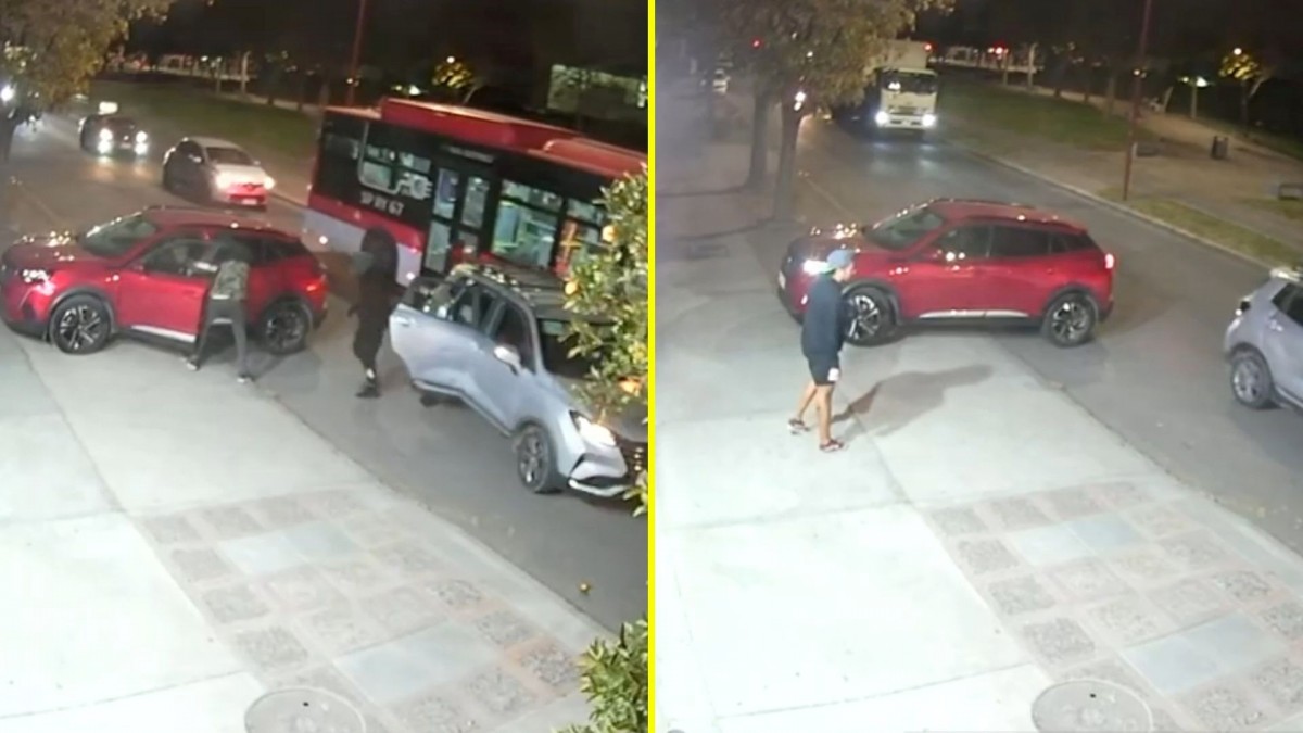 Video capta violenta encerrona en Puente Alto: Víctima había salido de su casa para guardar su auto