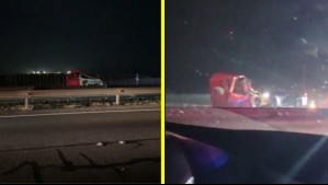 Choque entre camión y autos deja una persona fallecida en Longaví: Vehículo de carga perdió su cabina por la fuerza del impacto