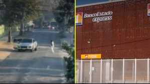 Robo frustrado a sucursal bancaria en Conchalí: Delincuentes usaron armas, chalecos antibalas y quemaron auto en el que huyeron