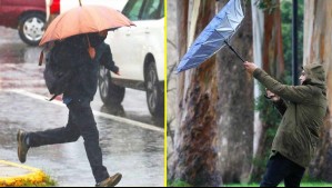 Emiten alertas meteorológicas para cinco regiones: Hasta 90 mm de lluvias 'en corto período de tiempo' y vientos de 100 km/h