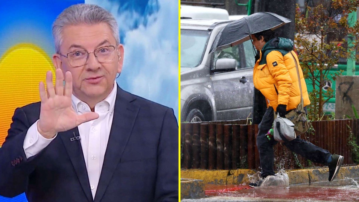 'Entre 7 y 12 milímetros': Jaime Leyton anticipa concentración de lluvia por 6 horas este miércoles en Santiago