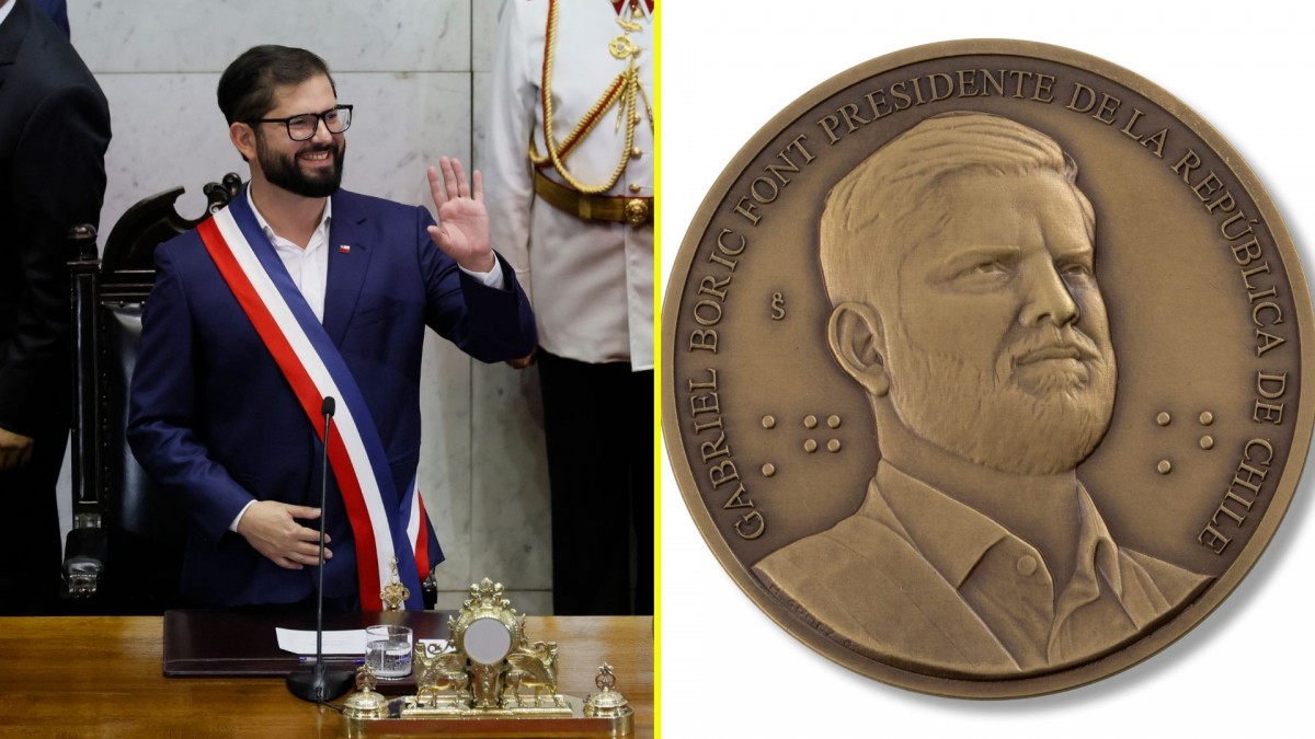 Furor por medalla de Gabriel Boric: Colección se agotó en pocas horas y 'queda sin stock'