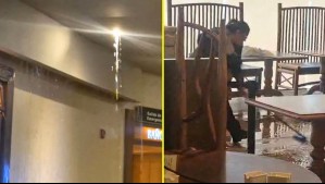 Videos muestran inundaciones en dependencias del casino Monticello a causa de las lluvias