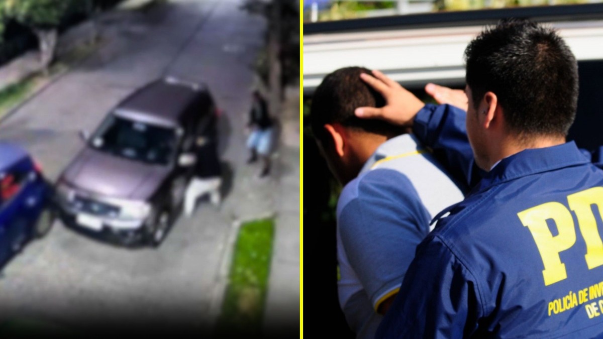 Detienen a banda que protagonizó portonazo con subfusil Uzi en Providencia: Dos son menores y estarían asociados al Tren de Aragua