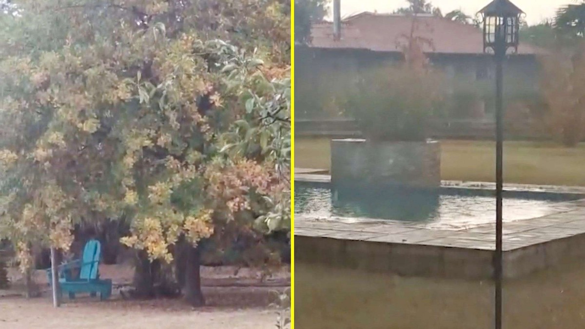 Videos muestran efectos de la lluvia y viento en diversos sectores de la zona central