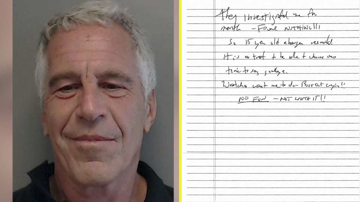 Revelan la supuesta última nota de Jeffrey Epstein: 'Es un regalo poder elegir el momento de decir adiós'