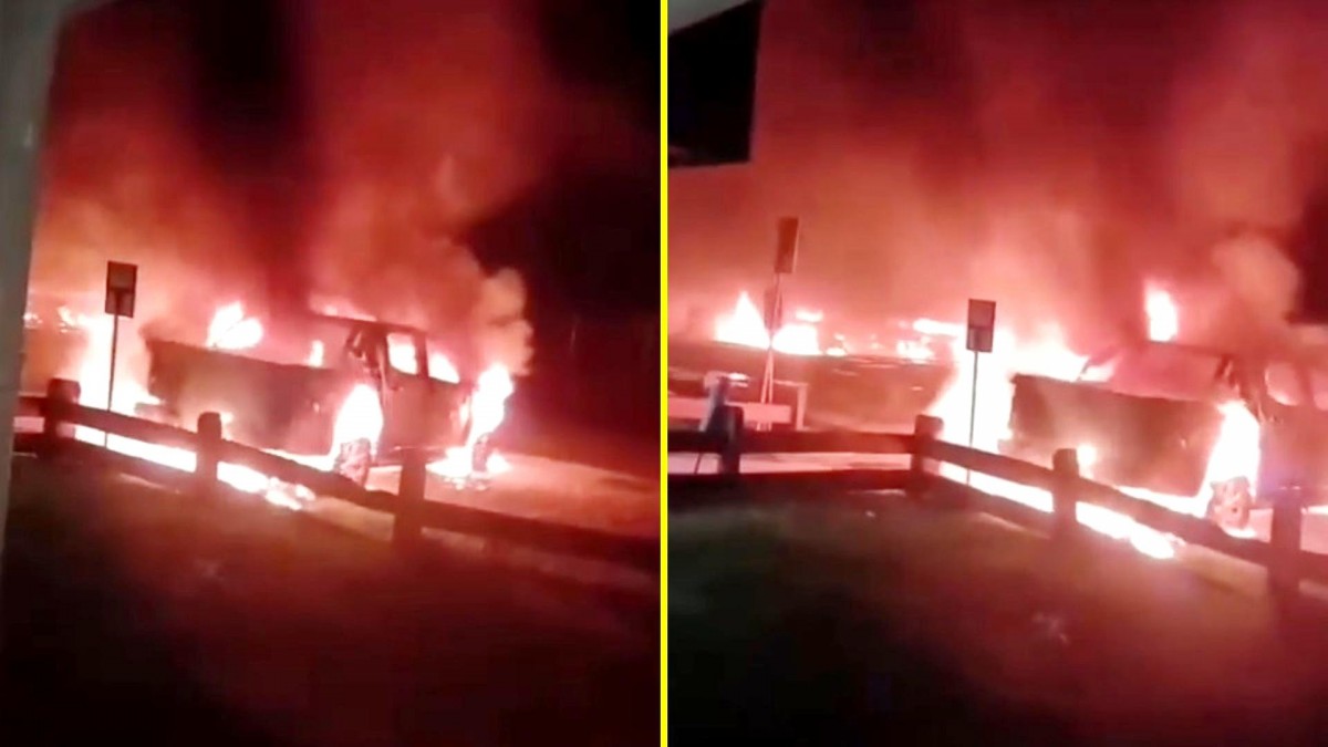 Tras operativo en Temucuicui: Desconocidos incendian cuatro camionetas en instalaciones de empresa en Collipulli