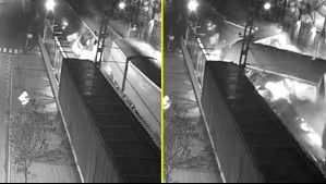 Video muestra momento exacto en que tren de carga se descarriló en Chiguayante