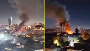 Incendio afectó a local comercial de Recoleta: Bomberos trabaja en controlar la emergencia