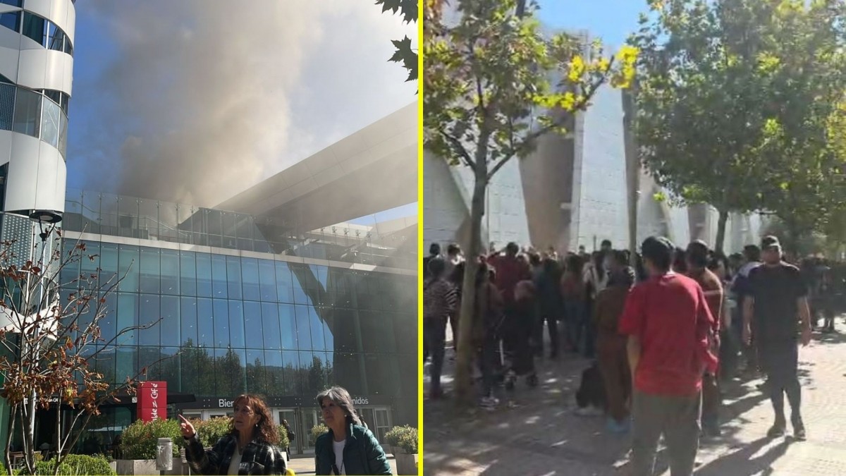 Evacuación por presencia de humo en mall de Las Condes: Emergencia se habría originado en un restaurante