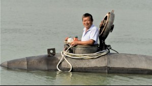 Carpintero construye su submarino: el 'Big Black Fish' puede sumergirse hasta 8 metros