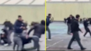 Masiva pelea entre estudiantes en liceo de Talcahuano termina con varios lesionados entre profesores y alumnos