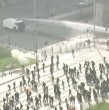Una marcha convocada por la Confederación de Estudiantes de Chile (Confech) se está registrando la mañana de este jueves en el centro de Santiago. Producto de la movilización, la Alameda actualmente se mantiene cortada.