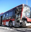 Diez pasajeros resultaron lesionados luego de un choque entre dos buses del sistema Red, ocurrido la mañana de este viernes en la comuna de La Florida, Región Metropolitana.