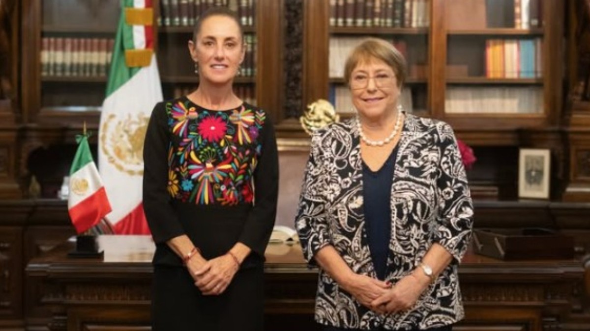 Bachelet tras encuentro con presidenta de México: 'Agradezco su respaldo a mi candidatura a la Secretaría General de ONU'
