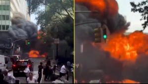 Vehículo explota junto al Toro de Wall Street generando alarma en las calles de Nueva York