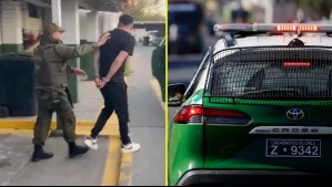Caen dos integrantes de 'Los Tequeños' en La Legua: Iban en un auto robado y con las patentes falsificadas