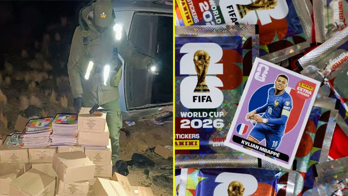 Iba borracho, escapó de un control y volcó: Detienen a sujeto que contrabandeaba álbumes y láminas del Mundial desde Chile