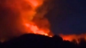 Senapred emite alerta SAE para evacuar sector de Antuco por incendio forestal