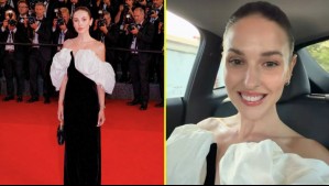 'Un honor estar': Belén Soto se lució en la alfombra roja del Festival de Cannes en Francia