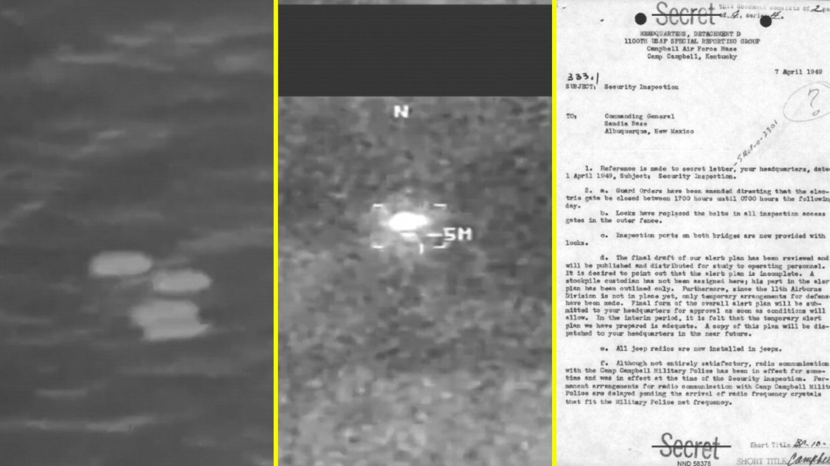 Más de 50 videos y archivos: Estados Unidos desclasifica nuevos documentos secretos sobre OVNIS
