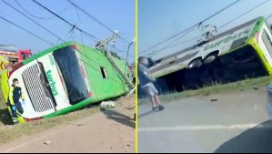 Volcamiento de un bus en la Ruta 5 dejó al menos dos personas fallecidas y 15 lesionados