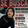 Makarena Tolosa Cárdenas, de 29 años, permanece desaparecida desde el pasado 8 de mayo, luego de ser vista por última vez en el sector de San Daniel con La Estrella, alrededor de las 21:00 horas.