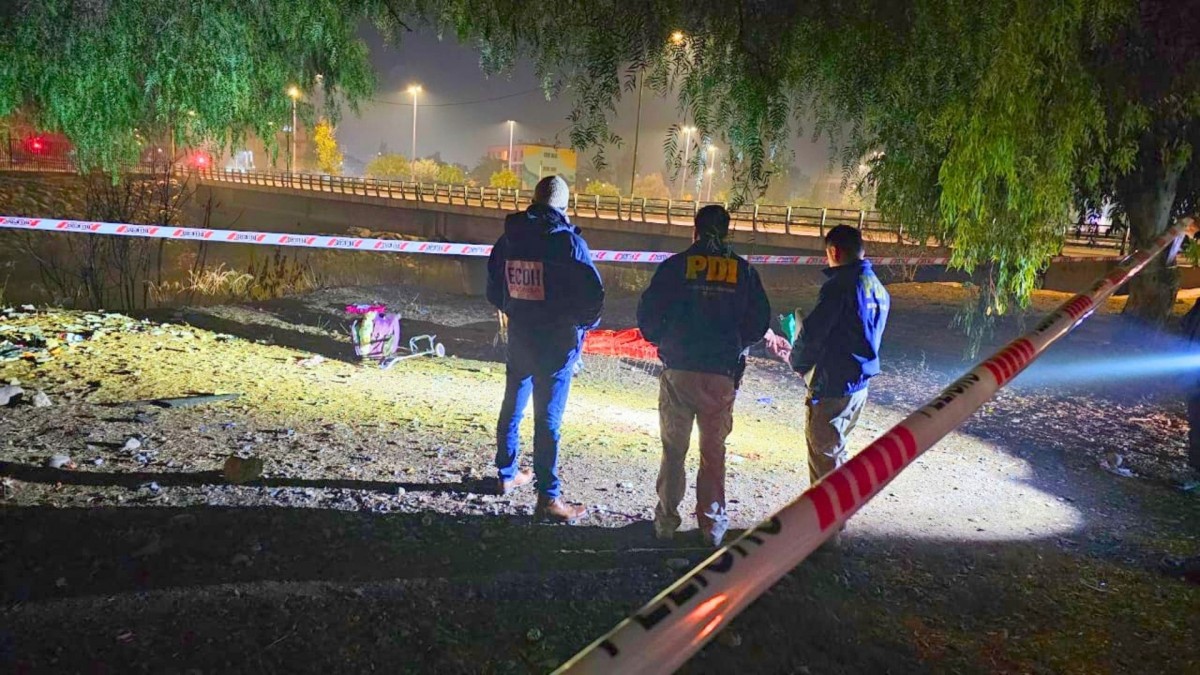Investigan homicidio en Renca: Hombre muere baleado en la ribera del río Mapocho