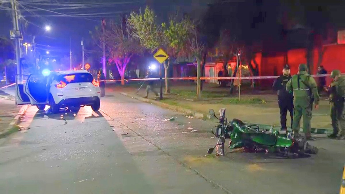 Carabinero sufre choque en motocicleta cuando iba rumbo a cumplir su servicio