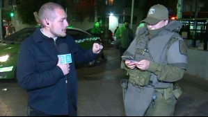 '¿No hay nada?': Periodista de Meganoticias es fiscalizado en vivo durante masivo operativo de Carabineros