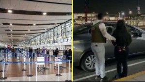 Detienen a dos mujeres en el aeropuerto de Santiago.