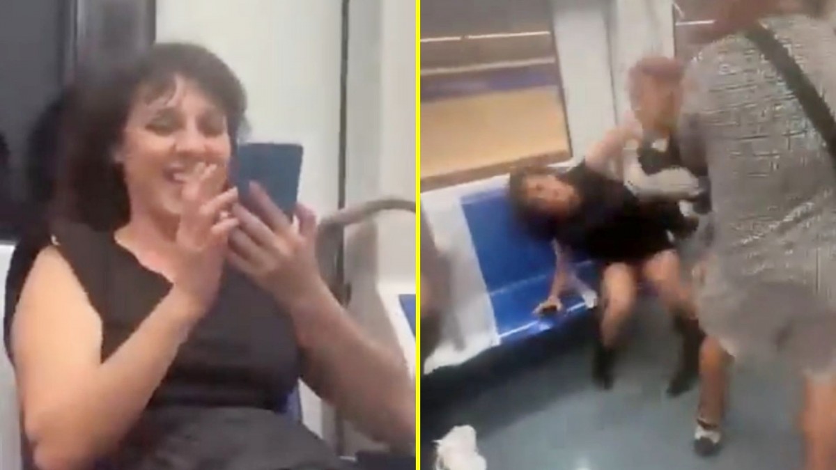 'Eri terrible racista': Chilena enfrenta a mujer que lanzó insultos xenófobos en metro de Barcelona