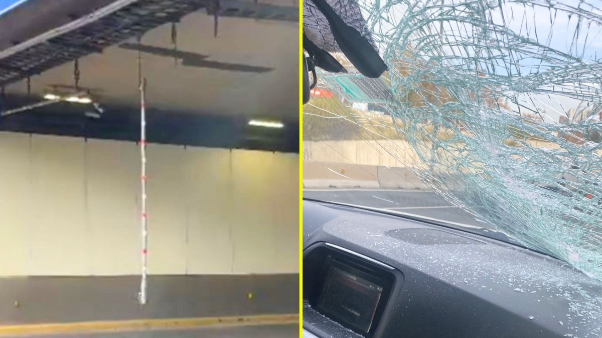 Costanera Norte explica cómo se originó accidente que dejó 18 vehículos dañados por fierro que colgaba en tramo de su autopista
