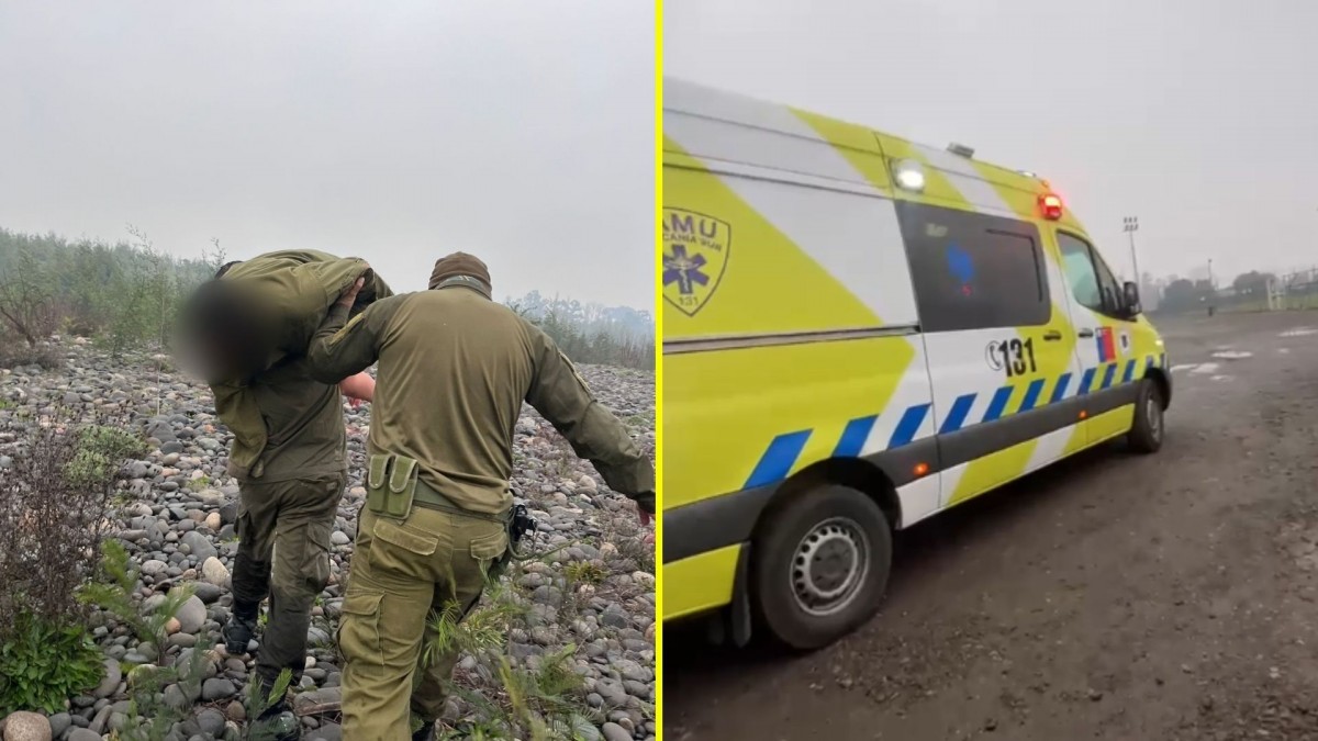 Funcionarios de Carabineros salvan a mujer que cayó a las aguas del río Cautín