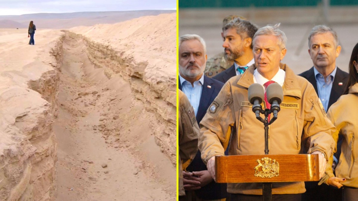 Así avanza construcción de polémica zanja en la frontera norte: Presidente Kast visitó las obras de excavación