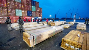 Gran decomiso de droga en puertos chilenos: Incautan más de 100 toneladas ocultas en cargamentos de madera