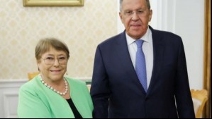 Michelle Bachelet se reunió con canciller ruso en el marco de candidatura a la ONU